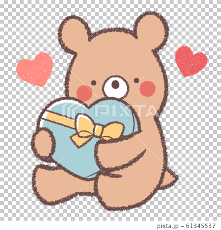 クマバレンタイン ホワイトデーのイラスト素材