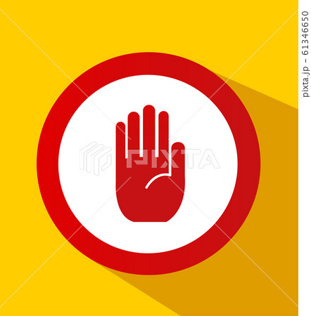 No entry hand sign 61346650
