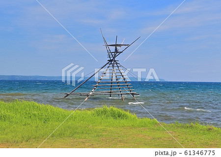 【石川県】能登 根木ポケットパークのボラ待ちやぐら 【石川県】能登 根木ポケットパークのボラ待ちやぐら 61346775