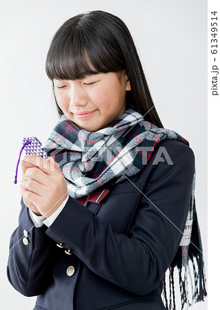 中学生　高校生　女性　受験　合格発 61349514