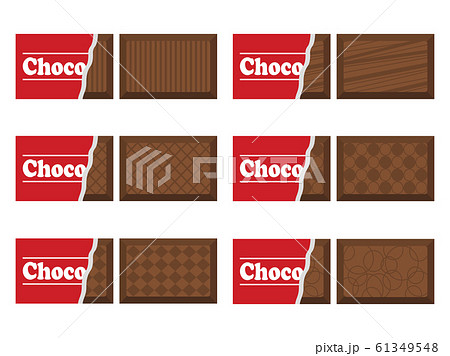 チョコレートのイラストセット 61349548