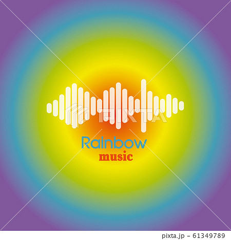 Rainbow music background Rainbow music background 61349789