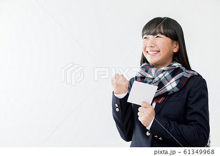中学生　高校生　女性　受験　合格発 61349968