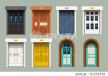 vintage doors set on green vintage doors set on green 61350795