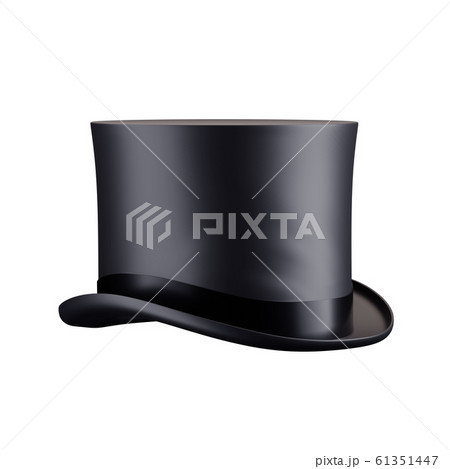 Gentleman Hat Cylinder Isolated 61351447