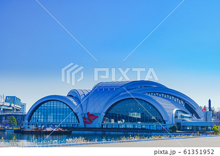 東京辰巳国際水泳場　水泳　水泳場　プール　オリンピック会場　辰巳　東京　日本　風景　東京オリンピック 61351952