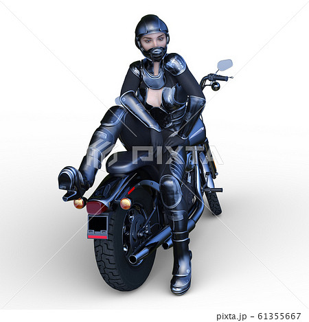 バイクとライダー 61355667