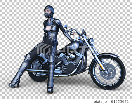 Bike and rider 61355671