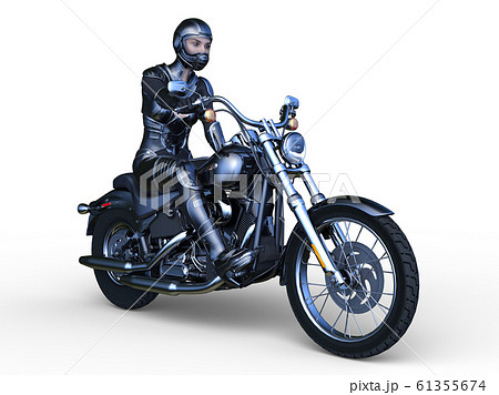 バイクとライダー 61355674