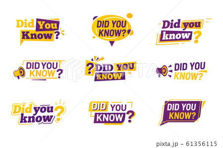 Tips and hints icon for faq or help, Did you know 61356115