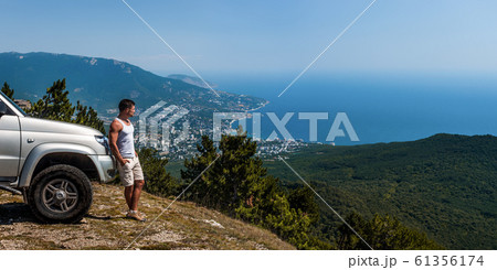 Beauty nature landscape, traveling on car concept Beauty nature landscape, traveling on car concept 61356174