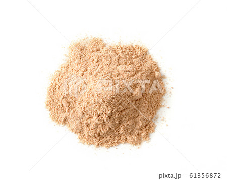 Lucuma powder heap isolated on white background 61356872