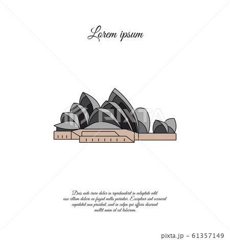 Sydney Opera House color vector icon, sign, symbol Sydney Opera House color vector icon, sign, symbol 61357149