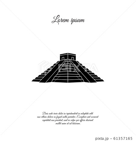 Chichen Itza vector icon, sign, symbol Chichen Itza vector icon, sign, symbol 61357165