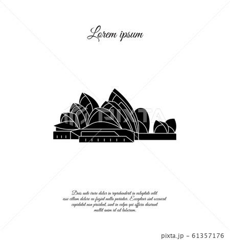 Sydney Opera House vector icon, sign, symbol Sydney Opera House vector icon, sign, symbol 61357176