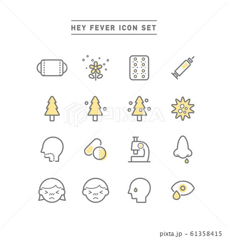 HEY FEVER ICON SET HEY FEVER ICON SET 61358415
