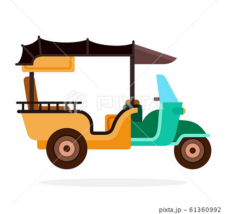 Tuk -Tuks taxi vector flat isolated 61360992