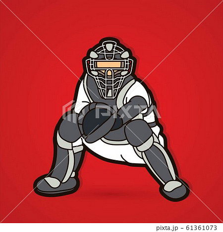 Baseball player action cartoon sport graphic - Stock Illustration  [61866357] - PIXTA