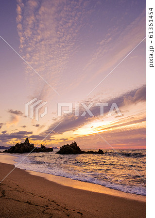 水晶浜の夕暮れ 水晶浜の夕暮れ 61361454