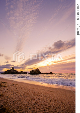 水晶浜の夕暮れ 61361462