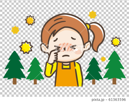 花粉症の女の子 61363596