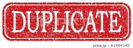 ビジネス用スタンプ イラスト/DUPLICATE(複製) ビジネス用スタンプ イラスト/DUPLICATE(複製) 61364142