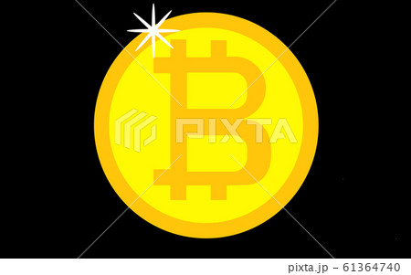 Golden bitcoin digital currency, futuristic  61364740