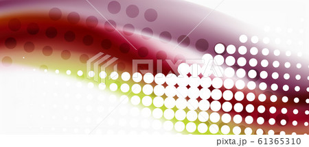 Trendy abstract wave blur pattern, multicolored lines on white background for wallpaper design. Colorful background vector. Creative vector element. 61365310