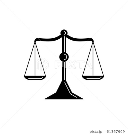 scales silhouette. illustration for design and web. 61367909