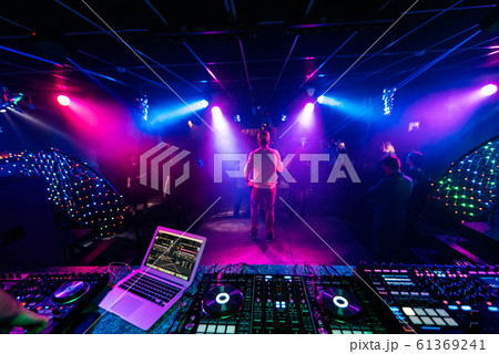 professional equipment for mixing music at a party professional equipment for mixing music at a party 61369241