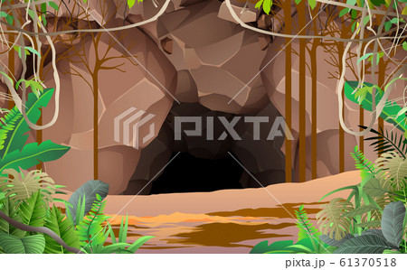 landscape of cave in the jungle landscape of cave in the jungle 61370518