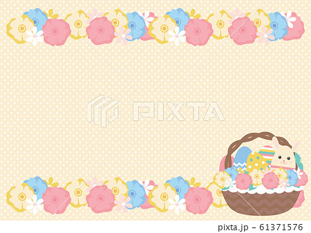 イースターエッグ 背景 イラストのイラスト素材
