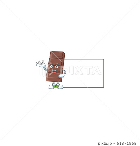 Smiley chocolate bar with whiteboard cartoon character design Smiley chocolate bar with whiteboard cartoon character design 61371968