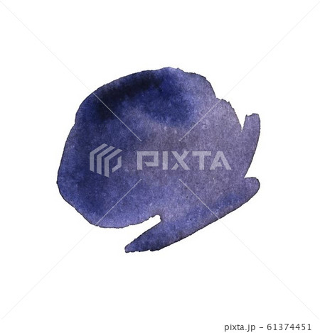 Vector watercolor ink spot. Wet brush stroke on paper texture. Dry brush strokes. Vector watercolor ink spot. Wet brush stroke on paper texture. Dry brush strokes. 61374451