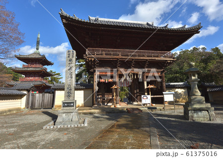 鶴林寺　仁王門と三重塔 61375016