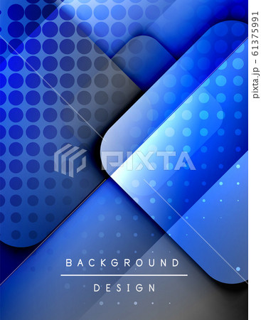 Rounded squares shapes composition geometric abstract background. 3D shadow effects and fluid gradients. Modern overlapping forms. Rounded squares shapes composition geometric abstract background. 3D shadow effects and fluid gradients. Modern overlapping forms. 61375991