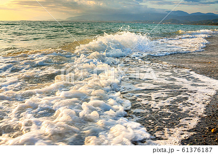 sea landscape with a sunset 61376187