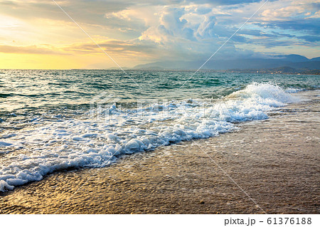 sea landscape with a sunset sea landscape with a sunset 61376188