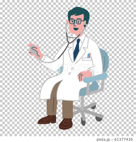 Doctor, male, medical examination, stethoscope 61377430