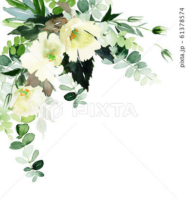 Wedding invitation, greeting card, watercolor 61378574