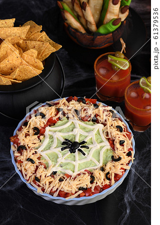 Halloween style taco dip Halloween style taco dip 61379536