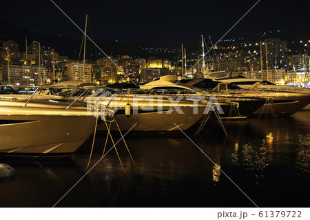 Luxury yachts in Monaco Monte Carlo harbor 61379722