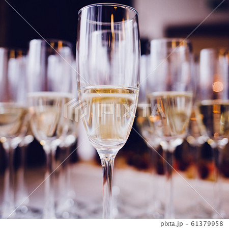 glasses of champagne or wine 61379958