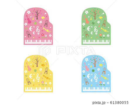 春の音楽のイラスト 61380055