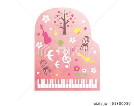 春の音楽のイラスト 61380056