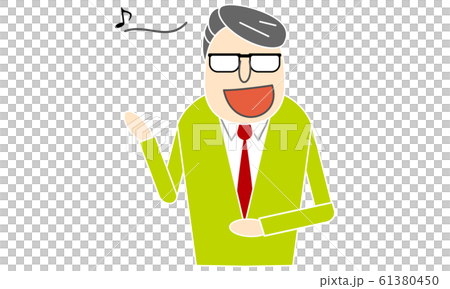 戴著眼鏡的男人唱歌 61380450