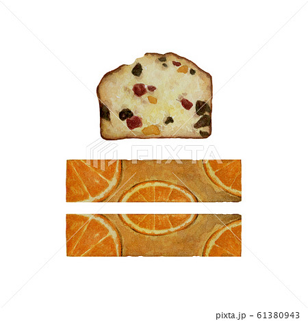 ２種類のパウンドケーキのイラスト素材