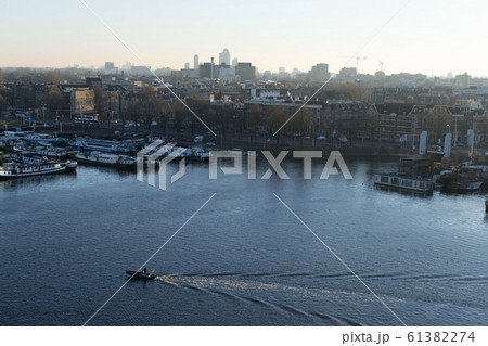 AMSTERDAM, NETHERLANDS - top view of the city 61382274