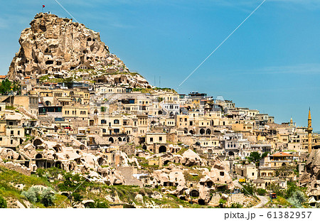 View of Uchisar from Pigeon Valley in Cappadocia, 61382957