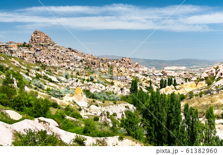 View of Uchisar from Pigeon Valley in Cappadocia, 61382960